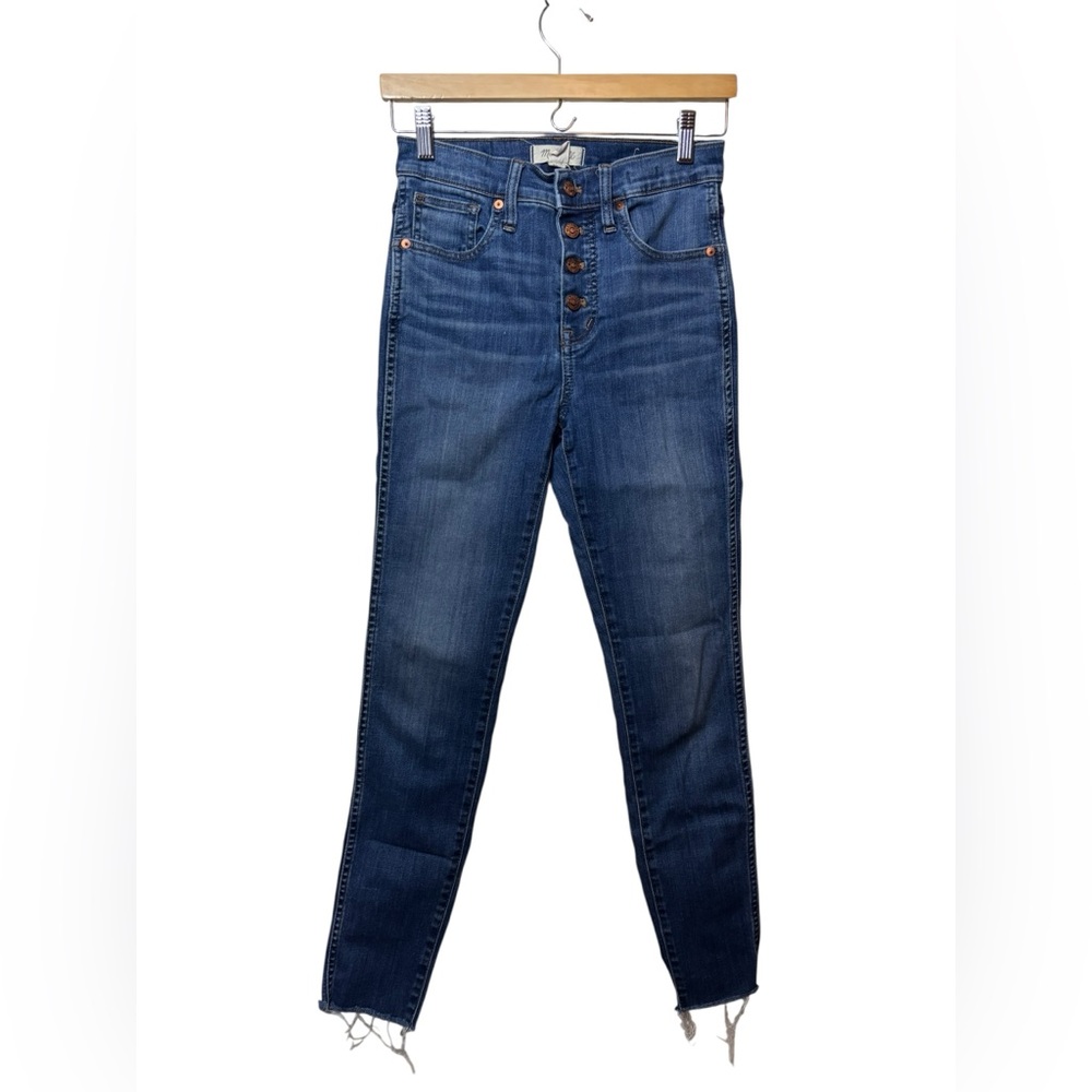 MADEWELL | denim blue jeans 10” high rise skinny 26